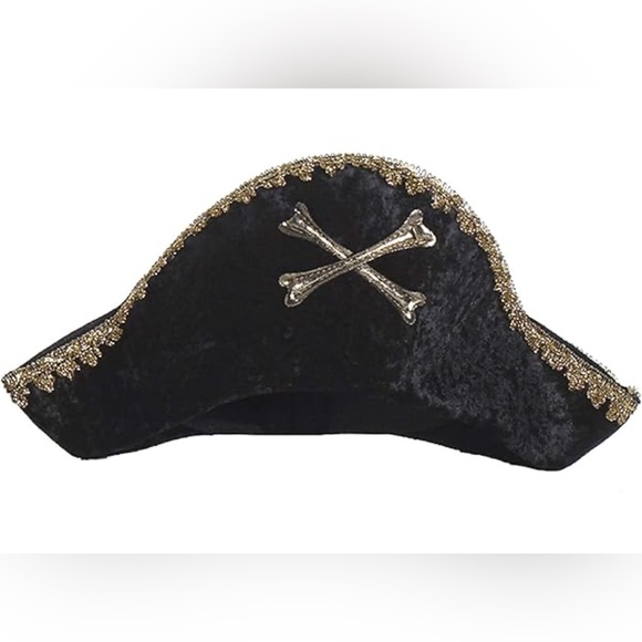 New Captain Hook Pirate Hat for Kids, One Size Fits All - Picture 2 of 6